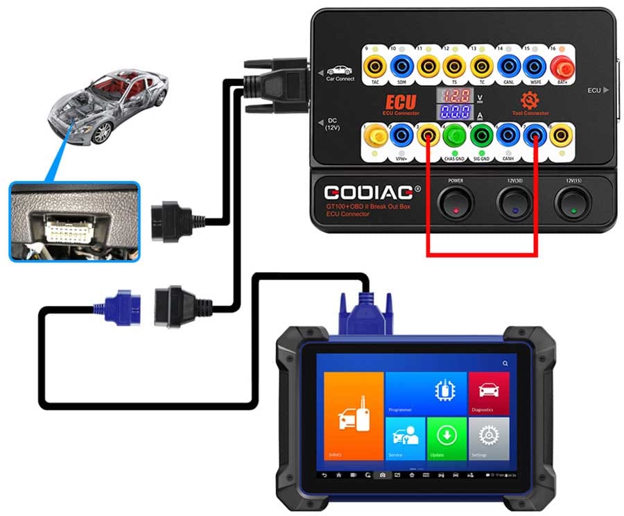 Godiag GT100+ Pro Verbindung zu Autel