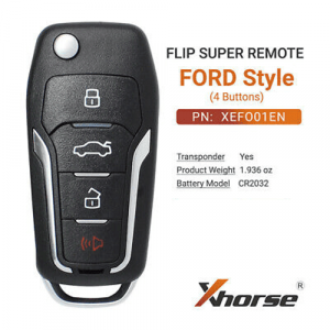 Xhorse Super Remote Ford Type XEFO01EN with Super Chip