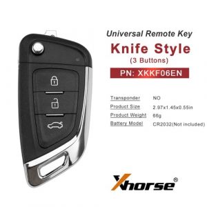 Kluczyk składany z 3 przyciskami Xhorse Wire XKKF06EN