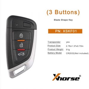 Xhorse XSKF01EN Przyciski Uniwersalny inteligentny klucz