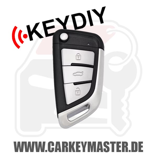KeyDIY NB29 (Metal Buttons) Universal 3-Button Flip Remote Key